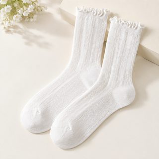 아청자 여성용 실크 양말 봄여름 초박형 메쉬 통기성 무봉제 발레코어 중목
