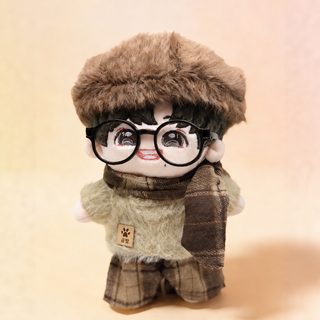 신상 20cm 면화 인형 와복 귀여운 털털 피규어 인형 가을 겨울 영륜 세트 목