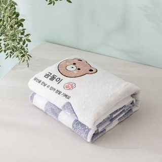 가을겨울 극세사 담요 부드러운 플란넬 카툰 곰 패턴 침대 사무실 낮잠용