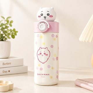 chiikawa 물컵 여학생 귀여운 만화 휴대용 용모치 높은 캠퍼스 빨대 학생 대용량 보온컵