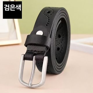 여성 펀칭 벨트 여름 패션 캐주얼 장식에 청바지 백합조 펀칭 면제 벨트 펀