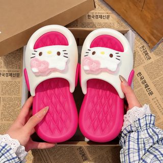 2026 신상 고양이 두꺼운 바닥 슬리퍼 여자 여름 외신 합색 증가 일자 끌기