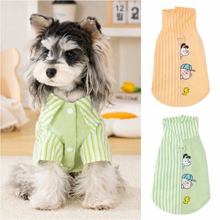 강아지 고양이 셔츠 티셔츠 소형견 슈나우저 비숑 푸들 봄 여름 가을 얇은