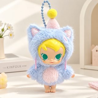 15cm 고양이 후드 봉제인형 키링 컬러 선택 랜덤 장난감