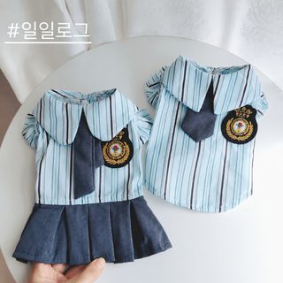 여름 얇은 강아지 고양이 옷 소형견 조끼 애견 셔츠 치마 비숑 마르제스 커플룩