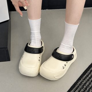 여성 여름 EVA 통굽 슬리퍼 심플 통기성 편안한 실내외 캐주얼 페달
