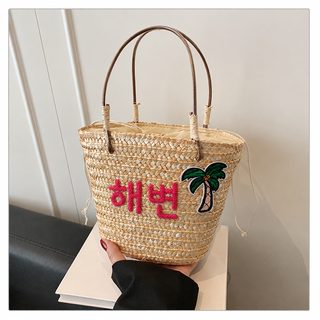 2026 여름 해변 핸드백 물통가방 대용량 숄더 토트백 나른한 바람 여행가방