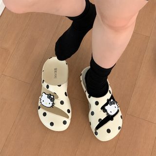 정품 kitty 삼려구 동굴 신발 여자 외장 미끄럼 방지 통기 샌들 여름 두꺼운