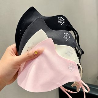 아이스 실크 무흔 일체형 통기형 자외선 차단 마스크 자외선 차단 빙감 일