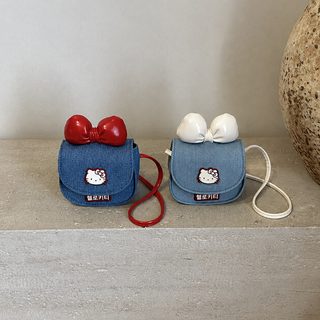 KOCDR 귀여운 고양이 캐릭터 여아 크로스백 PU 어린이 가방 데일리 패션 소녀