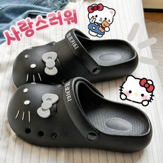 정품 kitty 삼려구 동굴 신발 여자 외장 미끄럼 방지 통기 샌들 여름 두꺼운