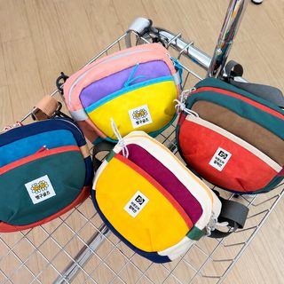 KOCDR 아동용 도파민 컬러 크로스백 남아 여아 경량 야외 나들이 휴대폰 숄더