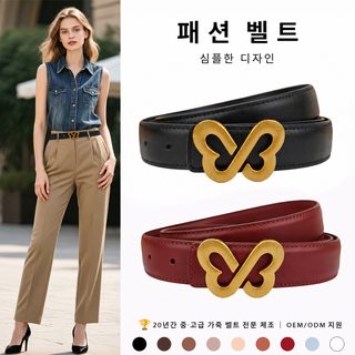 벨트 여성 나비 가죽 벨트 여성 백합 장식 청바지 벨트 액세서리 소가죽 벨