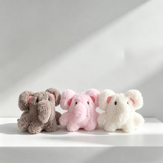 신상 아기 코끼리 털털 피규어 걸이 귀여운 만화 코끼리 인형 열쇠고리 액