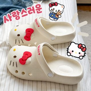 정품 kitty 삼려구 동굴 신발 여자 외장 미끄럼 방지 통기 샌들 여름 두꺼운