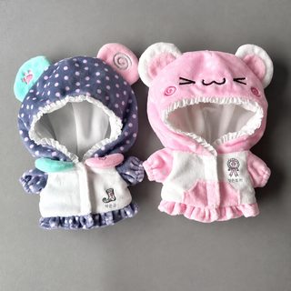 10cm 고양이 인형 곰돌이 옷 세트 귀여운 만화 면화 인형 의상