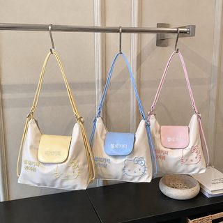 KOCDR 여아 고양이 캐릭터 PU 숄더백 겸 백팩 데일리 통학 가방