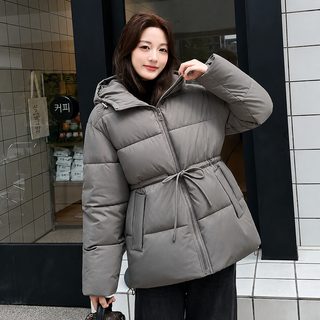 패딩 면복 여성 중형 두꺼운 허리 접기 2026 겨울 신상 미라드 퍼프 빵옷 허