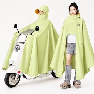 전동 전기차, 우비인간녀, 두께 증가, 긴 전신 폭우 방지 오토바이 라이딩용 일체형 우비