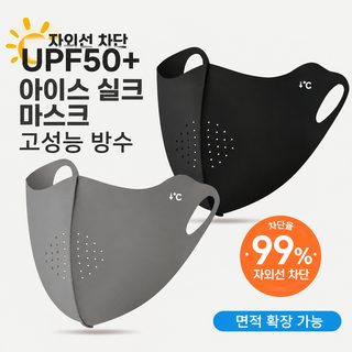 여성용 아이스실크 자외선 차단 마스크 통기성 눈가 보호 아웃도어 UPF50+ 반