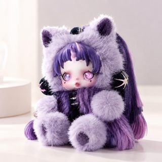 现货高品质SKULLPANDA联名小马宝莉毛绒潮玩公仔挂件礼物盲盒玩具