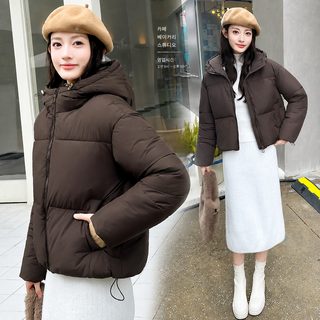 대외 무역 신상 유행 기질 느슨한 후드 겨울 패션 면복 외투 짧은 보온 백합 빵 면복