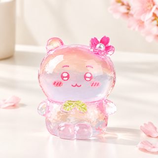 미니어처 야광 벚꽃 치이카와 장식 DIY 인형의 집 사무실 홈데코 소품