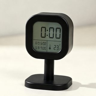 학생용 책상 디지털 알람시계 LCD 온도표시 전자 탁상시계