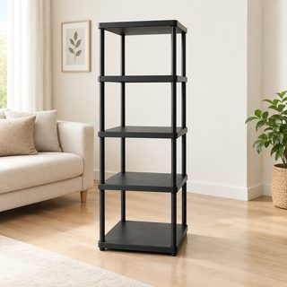 검은색 벨트 바퀴 착지식 다층 수납대 가정용 침실 거실 이동식 치물대 베