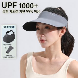 자외선 차단 모자 여름철 두꺼운 챙 빈 모자 차양 UPF50 + 야외 라이딩 자외선