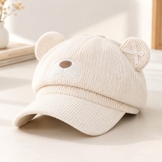 곰 귀 달콤하고 귀여운 모자 여자 패션 백합 야구모자 두께 한일 동취 야외