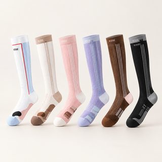 아정가 전문 압력 종아리 양말 여자 하강 방지 요가 기행 헬스 공놀이 스타