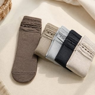 아정네 집 도매 양말 여자 면양말 가을 겨울 무골 복고 한국계 더미 양말 트