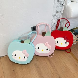 사과 백팩 여학생 대용량 귀여운 학원 책가방 데일리 토트백