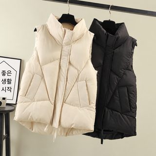 羽绒棉马甲女2026年秋冬季新款时尚背心大码背心洋气百搭马夹外套