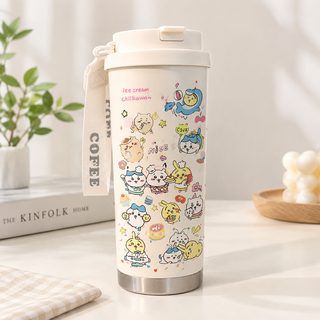简约可爱咖啡水杯2025新款保温杯316不锈钢高颜值便携双饮吸管杯