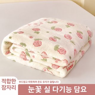 겨울 스웨이드 담요 덮개 담요 우유 솜털 사무실 낮잠 코랄 솜털 숄 작은 이