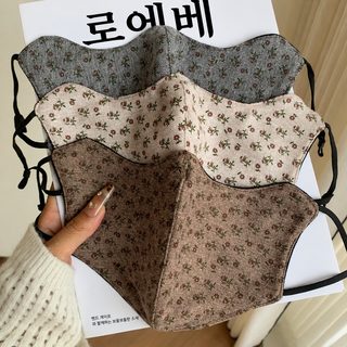 2026 겨울 신상 잔꽃 귀걸이형 방한 마스크 눈가 커버 통기성 좋은 가을겨울