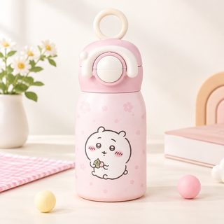신형 소용량 더블 음료 기이카와 밀러 316 보온컵 휴대용 남자 여자 어린이 빨대 물컵