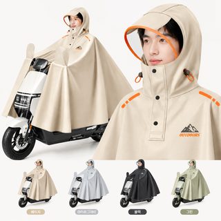 전연 전신 우비 전기자전거 오토바이용 PVC 방수 레인코트 성인 라이딩 우의