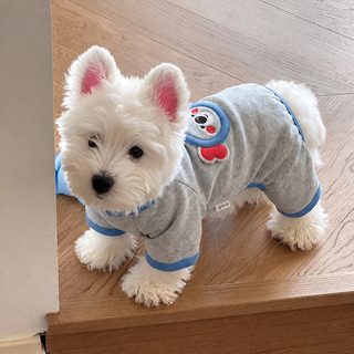 강아지옷 봄가을 얇은 코알라 캐릭터 네발옷 소형견 비숑 테디베어 의류