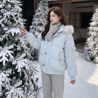 여성 겨울 패딩 점퍼 후드 퍼카라 오버핏 방한 파카 두꺼운 캐주얼 롱슬리