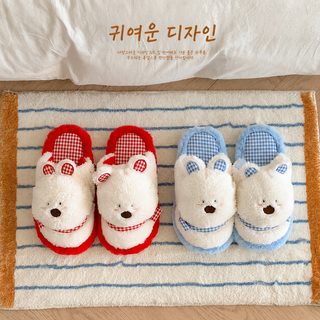 2026 겨울 소녀 마음 만화 털신 귀여운 면 슬리퍼 미끄럼 방지 재택 판화 산