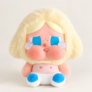 눈물 표정 소프트비닐 얼굴 봉제인형 가방걸이 10cm