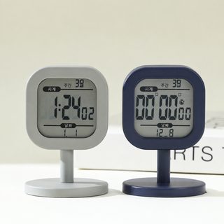 미니 디지털 LCD 탁상 알람시계 요일 달력 타이머 표시 학생용 전자 시계