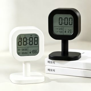 디지털 전자시계 온도 습도계 알람 기능 탁상시계 침실 공부방용