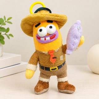 비치버그 주민 2세 못생긴 물고기 아기 털털 피규어 장난감 코믹 추상 왕홍