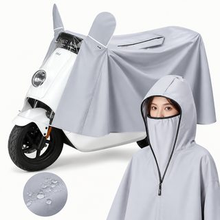 반사 지퍼 차덮개 일체 우비 전동차 확대 두께 전신 폭우 오토바이 전용 비옷
