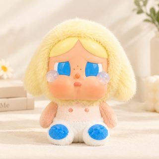 新品高品质哭娃Crybaby上海限定初生白可爱搪胶脸毛绒玩具挂件