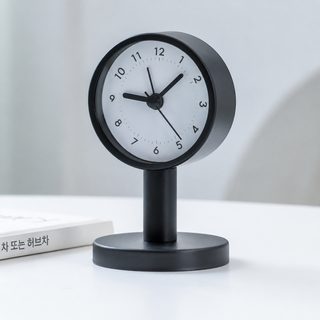 모던 심플 원형 탁상시계 학생용 큰 소리 알람시계 책상용 인테리어 시계
